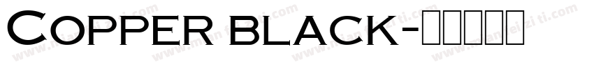 Copper black字体转换